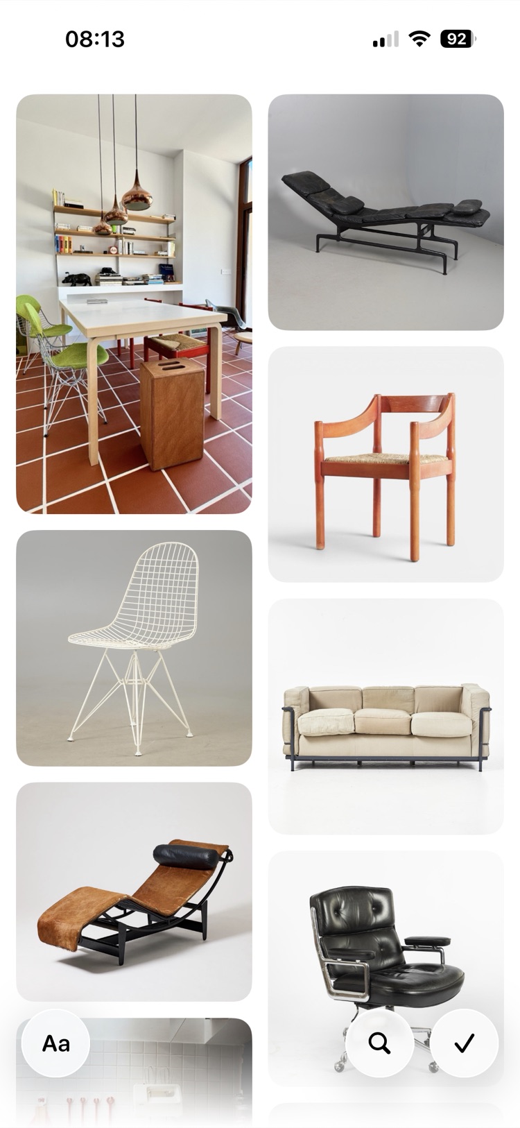 Pinpin grid, two columns